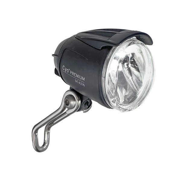 Scheinwerfer LED Lumotec IQ Cyo R senso plus, 40 Lux, Farbe: schwarz